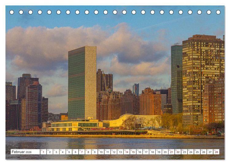 Produktbild: New York City Manhattan Perspektiven (Tischkalender 2026 DIN A5 quer), CALVENDO Monatskalender