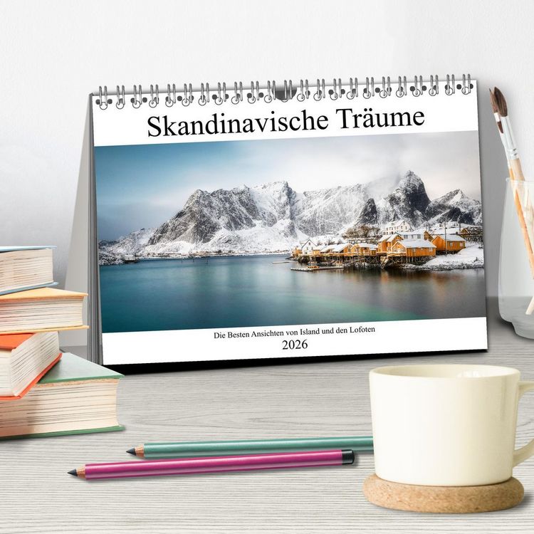 Produktbild: Skandinavischer Traum (Tischkalender 2026 DIN A5 quer), CALVENDO Monatskalender