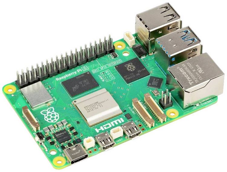 Produktbild: Raspberry Pi&reg; 5 B 16 GB 4 x 2.4 GHz Raspberry Pi&reg;