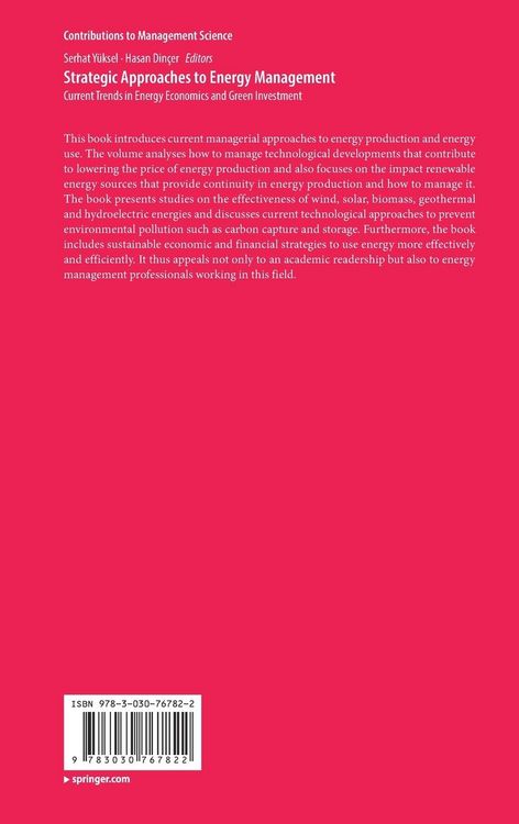 Produktbild: Strategic Approaches to Energy Management
