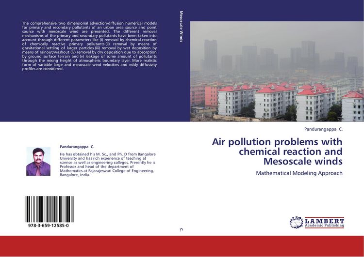 Produktbild: Air pollution problems with chemical reaction and Mesoscale winds