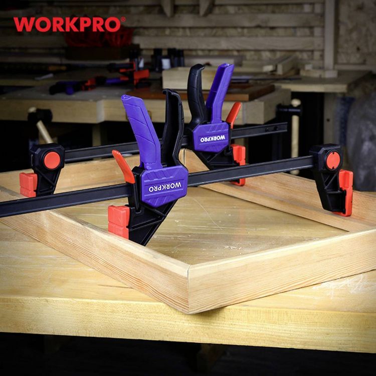 Produktbild: WorkPro WP232040 Einhandzwinge Produktabmessung, L&auml;nge: 300mm