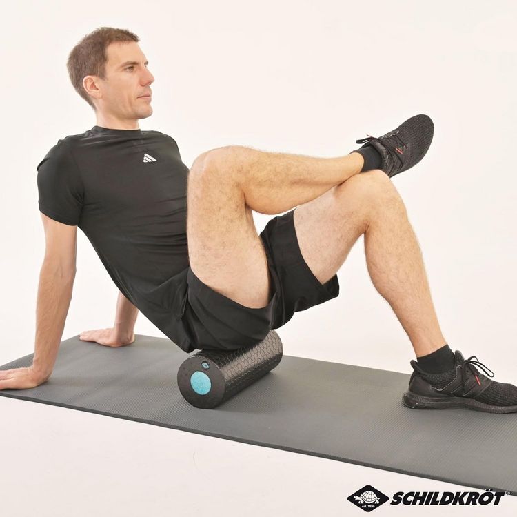 Produktbild: Schildkr&ouml;t 960237 - Massagerolle 2in1, 2-teilig, Kunststoff, Faszienrolle, Selbstmassageset