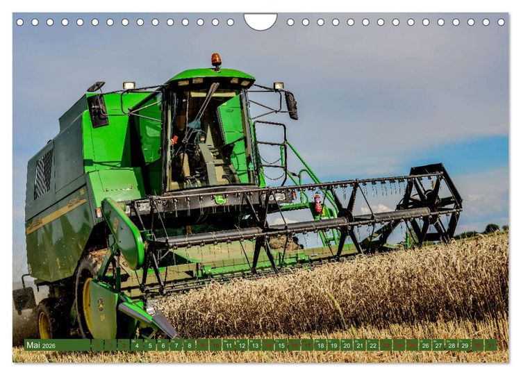 Produktbild: Landwirtschaft - Giganten im Kornfeld (Wandkalender 2026 DIN A4 quer), CALVENDO Monatskalender