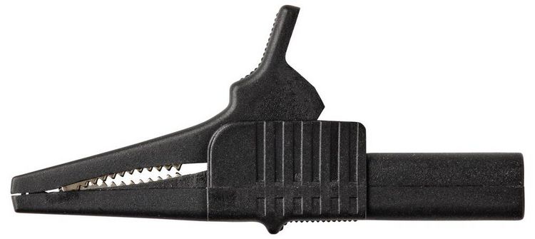 Produktbild: VOLTCRAFT MSK-125 Krokodilklemme kurz CAT II 300V 10A Schwarz