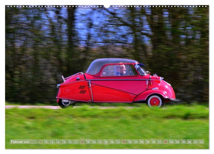 Produktbild: Messerschmitt KR 200 Kabinenroller (hochwertiger Premium Wandkalender 2026 DIN A2 quer), Kunstdruck in Hochglanz
