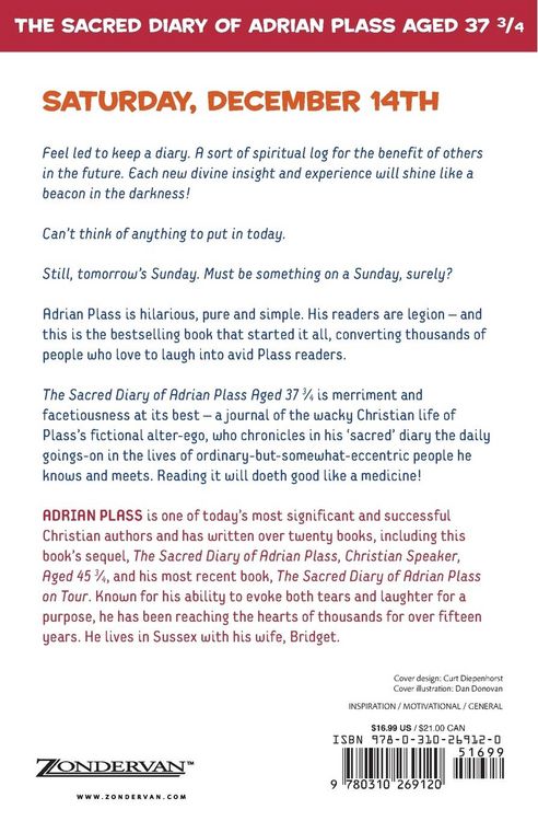 Produktbild: The Sacred Diary of Adrian Plass, Aged 37 3/4