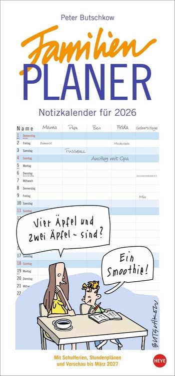 Produktbild: Peter Butschkow: Familienplaner 2026