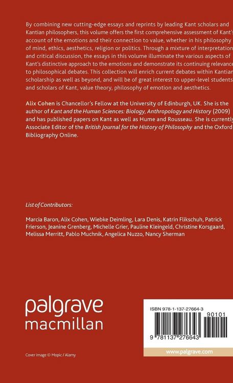Produktbild: Kant on Emotion and Value