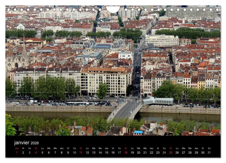 Produktbild: Tout simplement Lyon (Calendrier mural 2026 DIN A4 vertical), CALVENDO calendrier mensuel