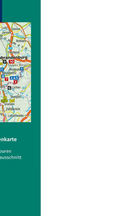 Produktbild: KOMPASS Wanderf&uuml;hrer Mecklenburgische Seenplatte, Land der 1000 Seen mit Nationalpark M&uuml;ritz, 55 Touren mit Extra-Tourenkarte