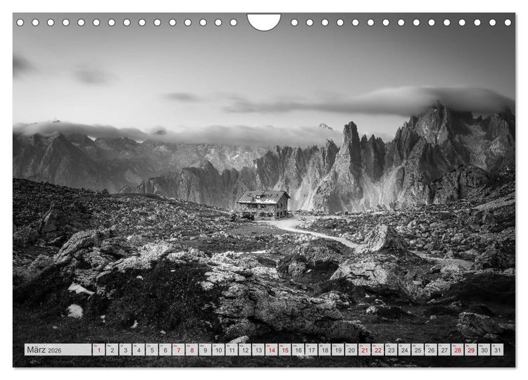 Produktbild: Monochrome Wonders (Wandkalender 2026 DIN A4 quer), CALVENDO Monatskalender