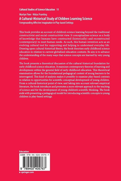 Produktbild: A Cultural-Historical Study of Children Learning Science