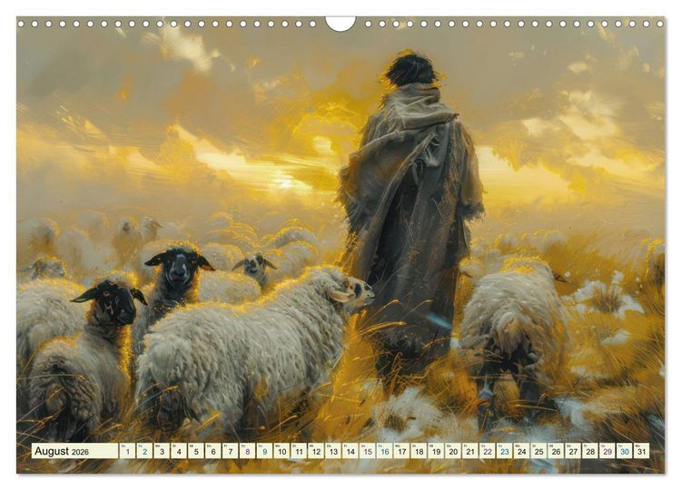 Produktbild: Bei den Schafen - Malerische Reise (Wandkalender 2026 DIN A3 quer), CALVENDO Monatskalender