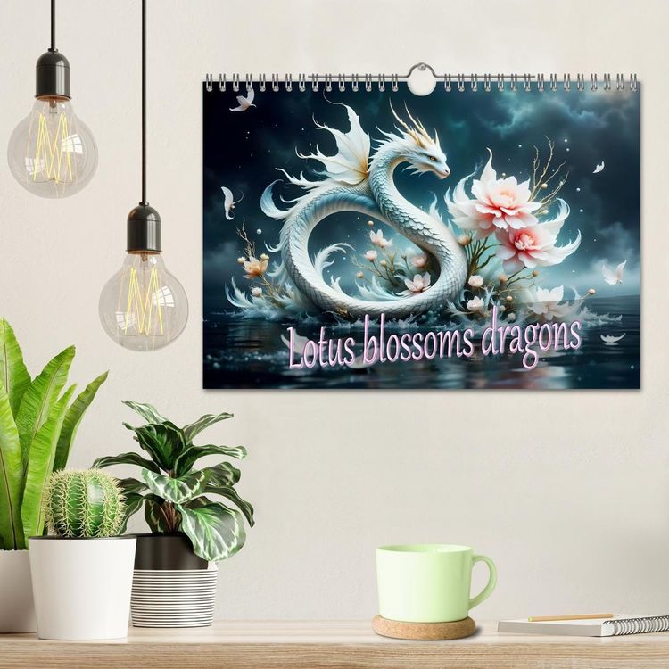 Produktbild: Lotus blossom dragons (Wall Calendar 2027 DIN A4 landscape), CALVENDO 12 Month Wall Calendar