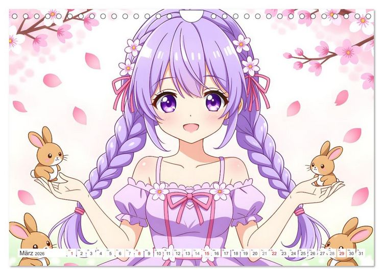 Produktbild: Kawaii Traumwelten (Wandkalender 2026 DIN A4 quer), CALVENDO Monatskalender