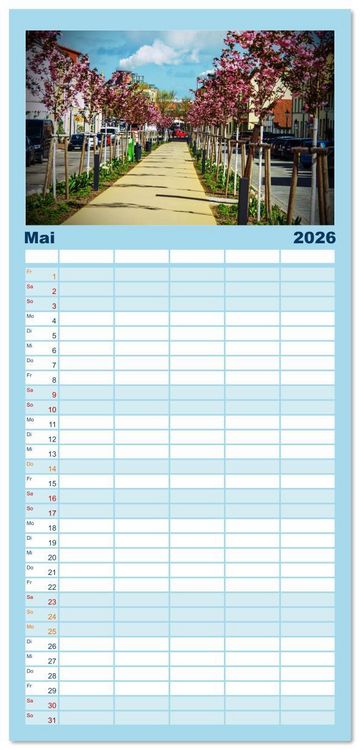 Produktbild: Familienplaner 2026 - Wismar - Die Ostseeperle unter den deutschen Hansest&auml;dten mit 5 Spalten (Wandkalender, 21 x 45 cm) CALVENDO