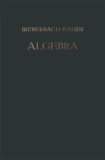Produktbild: Vorlesungen &uuml;ber Algebra