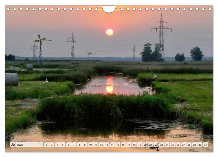 Produktbild: Hochwasser als Teil der Umwelt (Wandkalender 2026 DIN A4 quer), CALVENDO Monatskalender