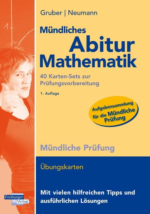 Produktbild: M&uuml;ndliches Abitur Mathematik, 40 Karten-Sets zur Pr&uuml;fungsvorbereitung