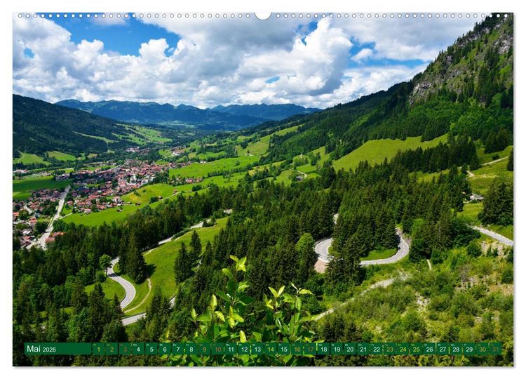 Produktbild: Erlebe mit mir das Allg&auml;u (hochwertiger Premium Wandkalender 2026 DIN A2 quer), Kunstdruck in Hochglanz