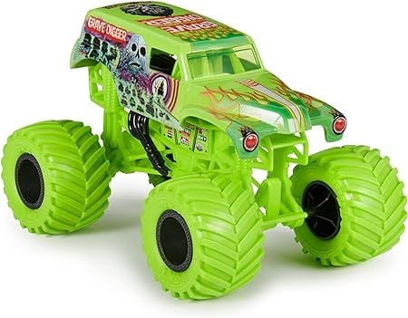 Produktbild: Monster Jam, offizieller Grave Digger Monster Truck, detailreiches Metall-Spritzguss-Fahrzeug im Ma&szlig;stab 1:24, Spielzeug f&uuml;r Kinder ab 4 Jahren