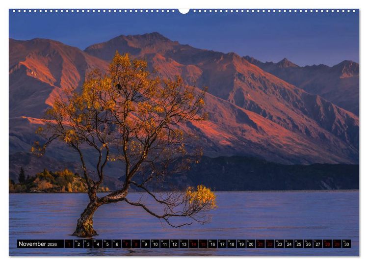 Produktbild: Trauminseln Neuseeland (Wandkalender 2026 DIN A2 quer), CALVENDO Monatskalender