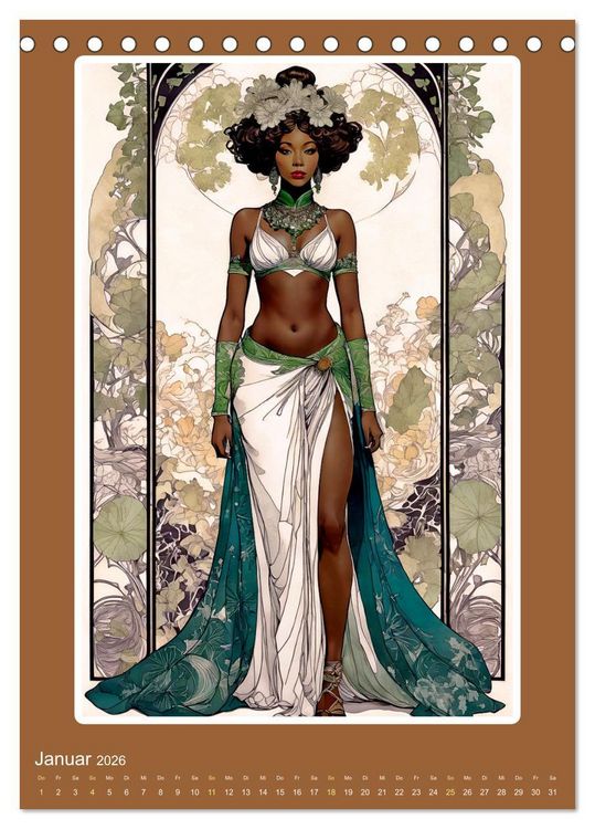 Produktbild: Illustrationskunst der Belle &Eacute;poque (Tischkalender 2026 DIN A5 hoch), CALVENDO Monatskalender