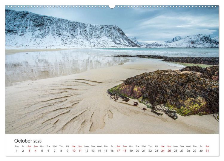 Produktbild: Lofoten Reflections in the water (Wall Calendar 2026 DIN A2 landscape), CALVENDO 12 Month Wall Calendar