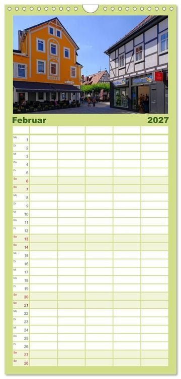 Produktbild: Familienplaner 2027 - Hofgeismar - Dornr&ouml;schenstadt und Fachwerkh&auml;user mit 5 Spalten (Wandkalender, 21 x 45 cm) CALVENDO