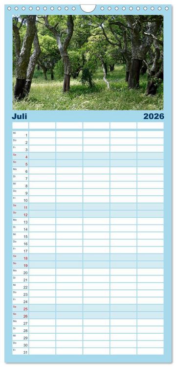 Produktbild: Familienplaner 2026 - Sardinien - Der Norden mit 5 Spalten (Wandkalender, 21 x 45 cm) CALVENDO