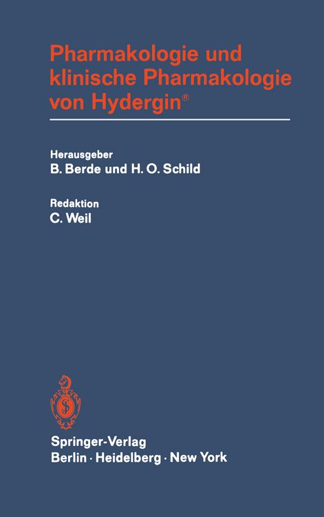 Produktbild: Pharmakologie und klinische Pharmakologie von Hydergin&reg;