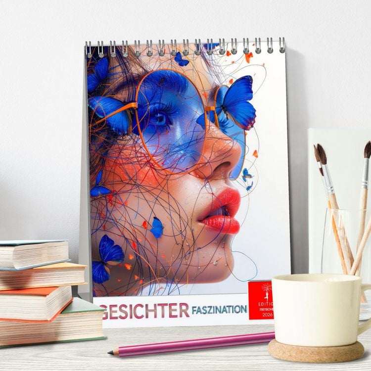 Produktbild: Gesichter Faszination (Tischkalender 2026 DIN A5 hoch), CALVENDO Monatskalender