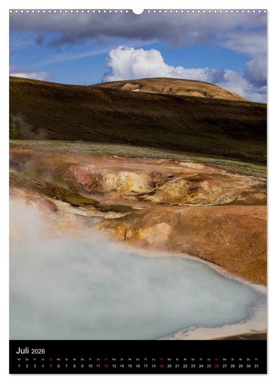 Produktbild: Island - Der Laugavegur-Kalender 2026 (hochwertiger Premium Wandkalender 2026 DIN A2 hoch), Kunstdruck in Hochglanz