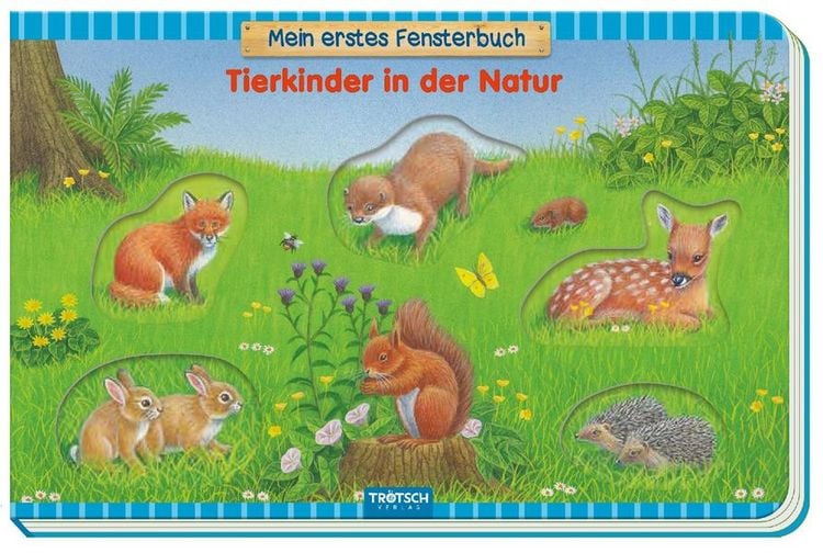 Produktbild: Tr&ouml;tsch mein erstes Fensterbuch Tierkinder in der Natur
