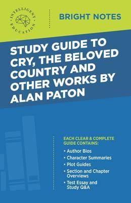Produktbild: Study Guide to Cry, The Beloved Country and Other Works by Alan Paton