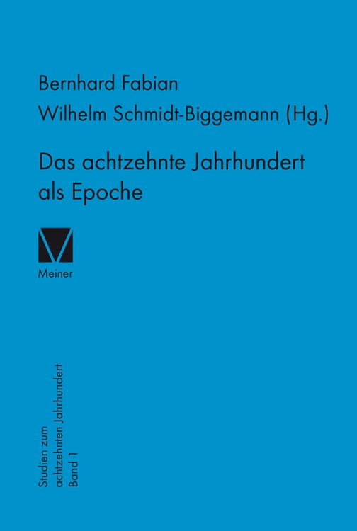 Produktbild: Das achtzehnte Jahrhundert als Epoche