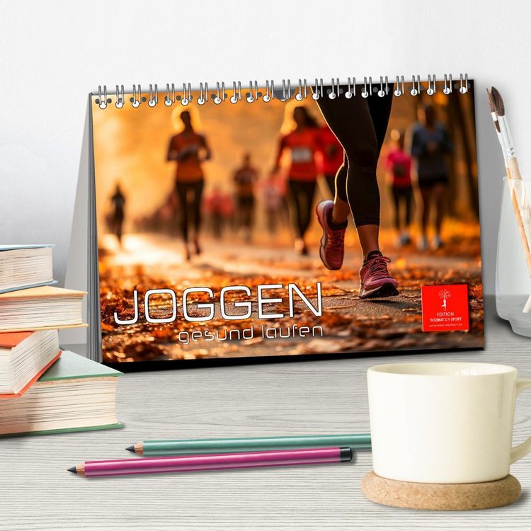 Produktbild: Joggen, gesund laufen (Tischkalender 2026 DIN A5 quer), CALVENDO Monatskalender