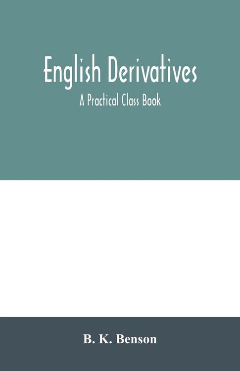 Produktbild: English derivatives; a practical class book