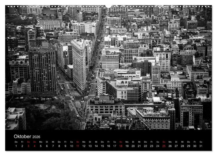Produktbild: New York 2026 (Wandkalender 2026 DIN A2 quer), CALVENDO Monatskalender