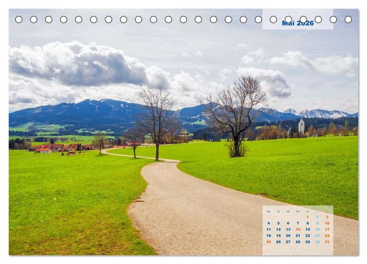 Produktbild: ALLG&Auml;U, im Wandel der Jahreszeiten. (Tischkalender 2026 DIN A5 quer), CALVENDO Monatskalender