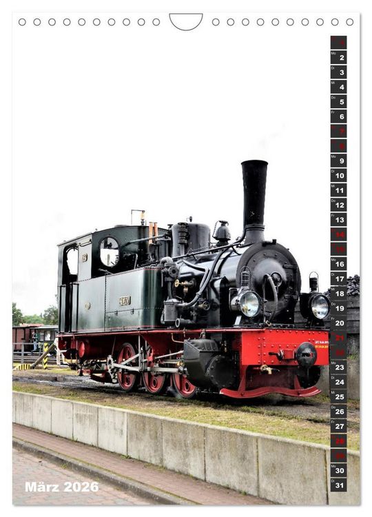 Produktbild: EISENBAHN - NOSTALGIE - 2026 (Wandkalender 2026 DIN A4 hoch), CALVENDO Monatskalender