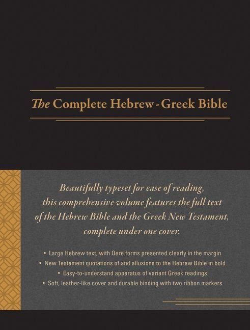 Produktbild: The Complete Hebrew-Greek Bible (Imitation Leather, Black)