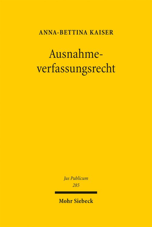 Produktbild: Ausnahmeverfassungsrecht