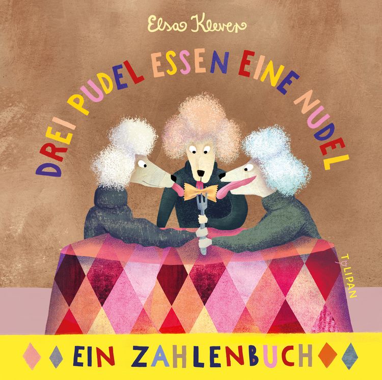 Produktbild: Drei Pudel essen eine Nudel