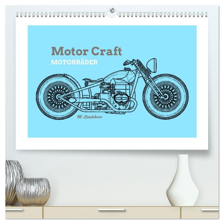 Produktbild: Motor Craft Motorr&auml;der (hochwertiger Premium Wandkalender 2026 DIN A2 quer), Kunstdruck in Hochglanz