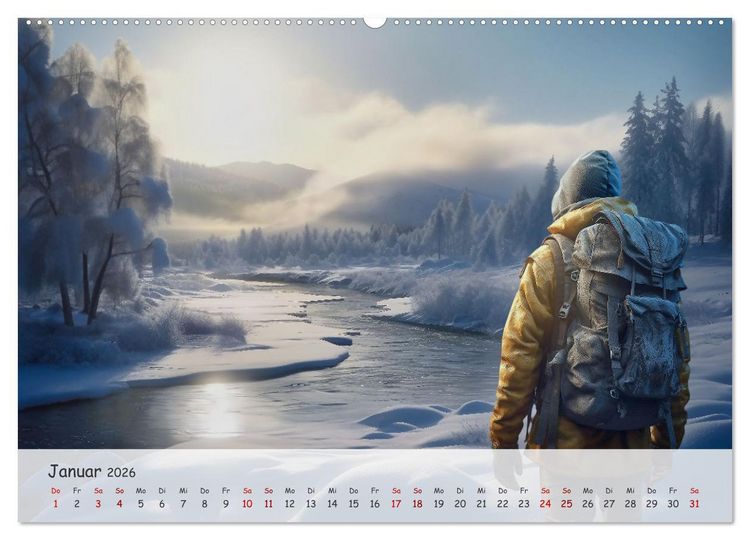 Produktbild: Die Stille des Nordens (hochwertiger Premium Wandkalender 2026 DIN A2 quer), Kunstdruck in Hochglanz
