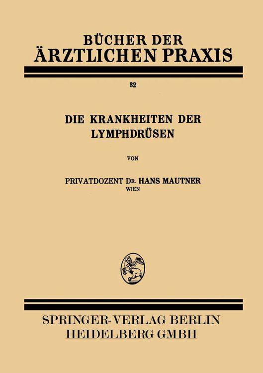 Produktbild: Die Krankheiten der Lymphdr&uuml;sen