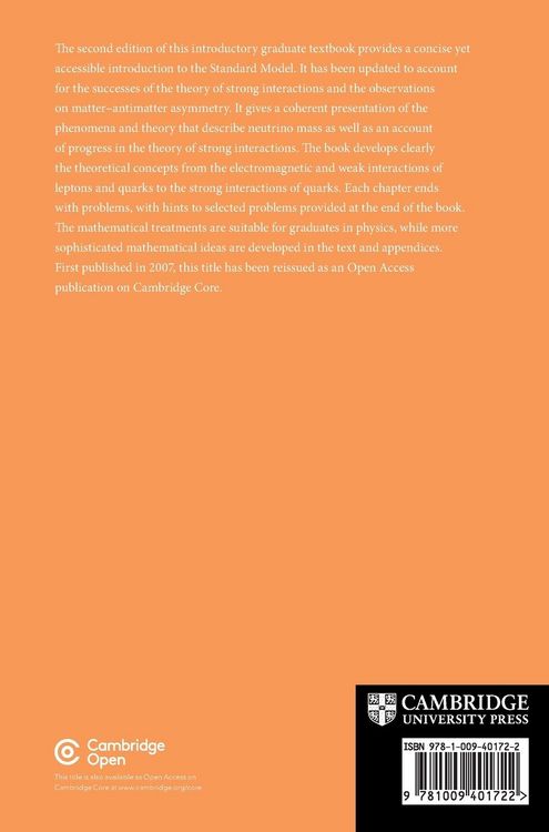 Produktbild: An Introduction to the Standard Model of Particle Physics