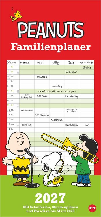 Produktbild: Peanuts Familienplaner 2027